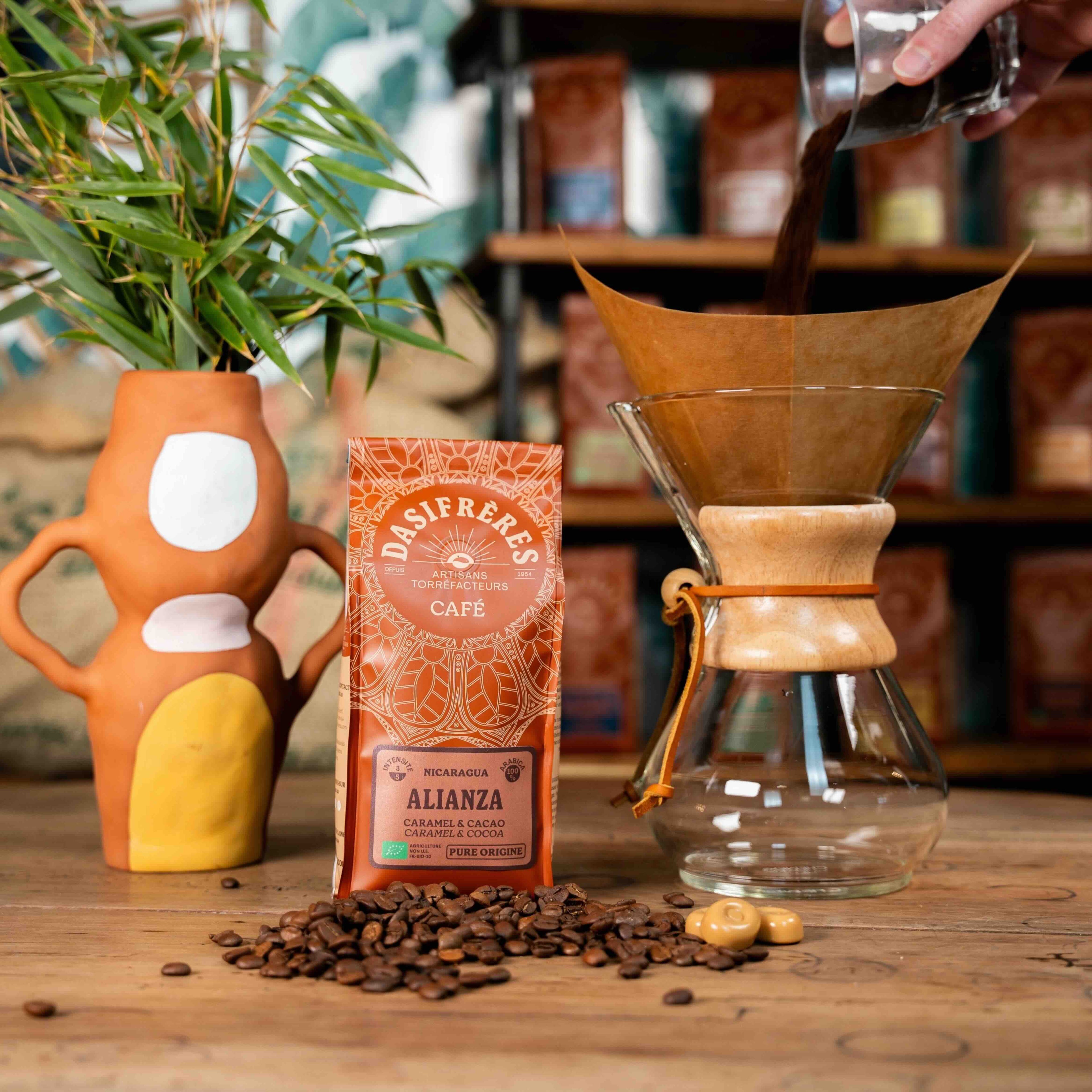 café Alianza - Nicaragua caramel et cacao bio pure origine 100% Arabica