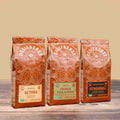 Assortiment cafés grains origine bio Altura Princes des Andes Stromboli 250g