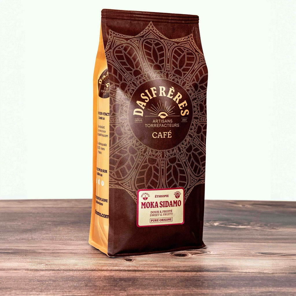 café moulu Moka Sidamo Ethiopie doux et fruité 100% Arabica pure origine kilo