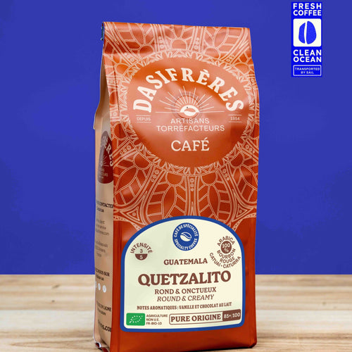 café grains Quetzalito Guatemala bio café de spécialité rond et onctueux pure origine fresh coffee clean ocean 250g