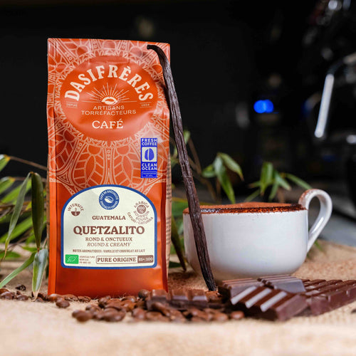 café grains Quetzalito Guatemala bio café de spécialité rond et onctueux pure origine fresh coffee clean ocean 250g