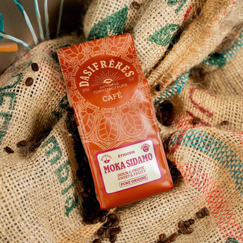 café moulu Moka Sidamo Ethiopie doux et fruité 100% Arabica pure origine 250g