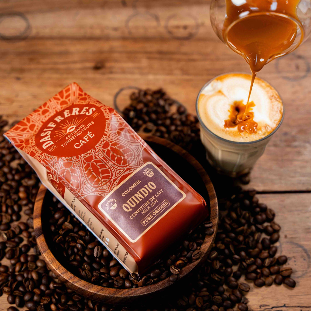 café moulu Quindio Colombie confiture de lait pure origine 100% Arabica 250g
