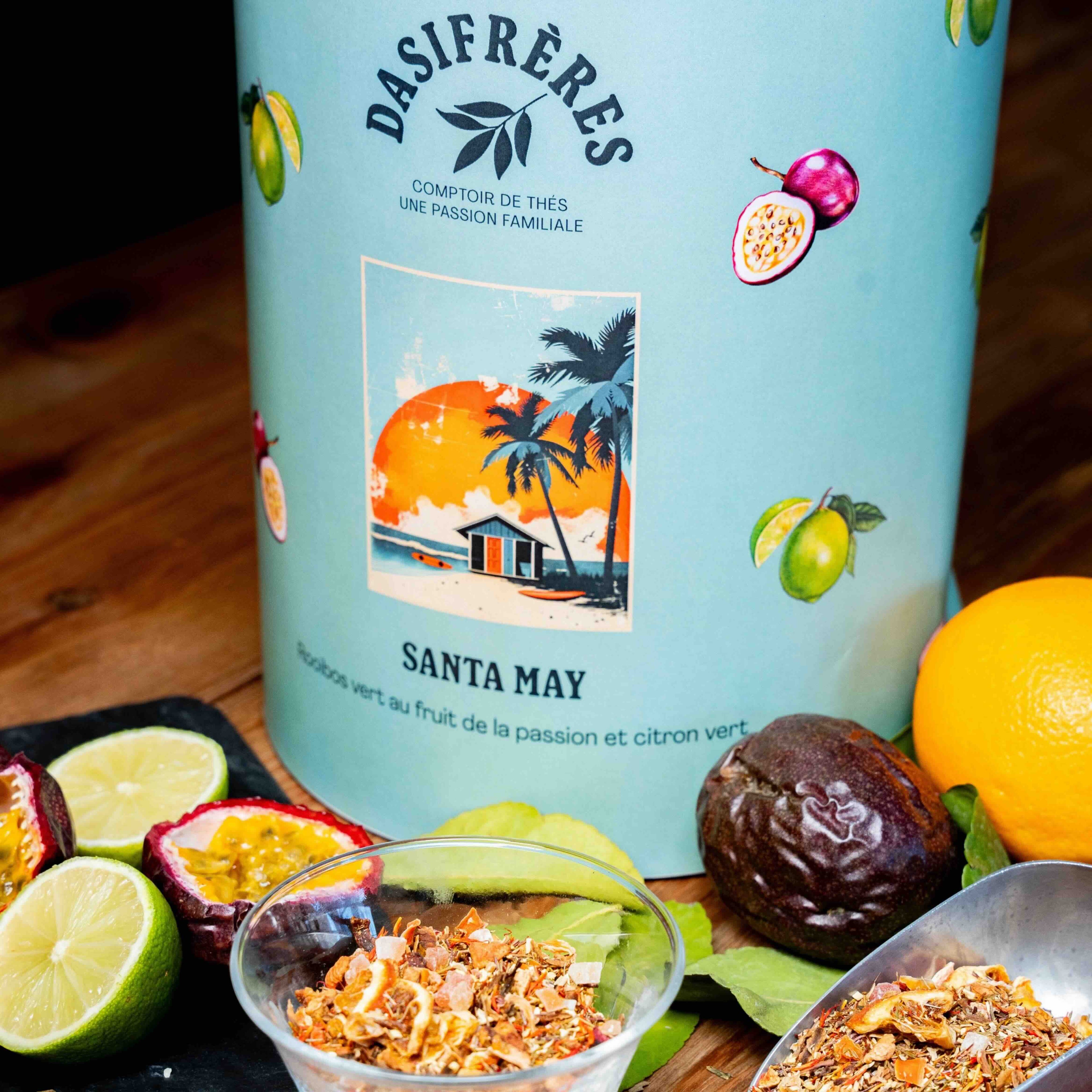 Santa May Rooibos vert fruit de la passion citron vert vrac