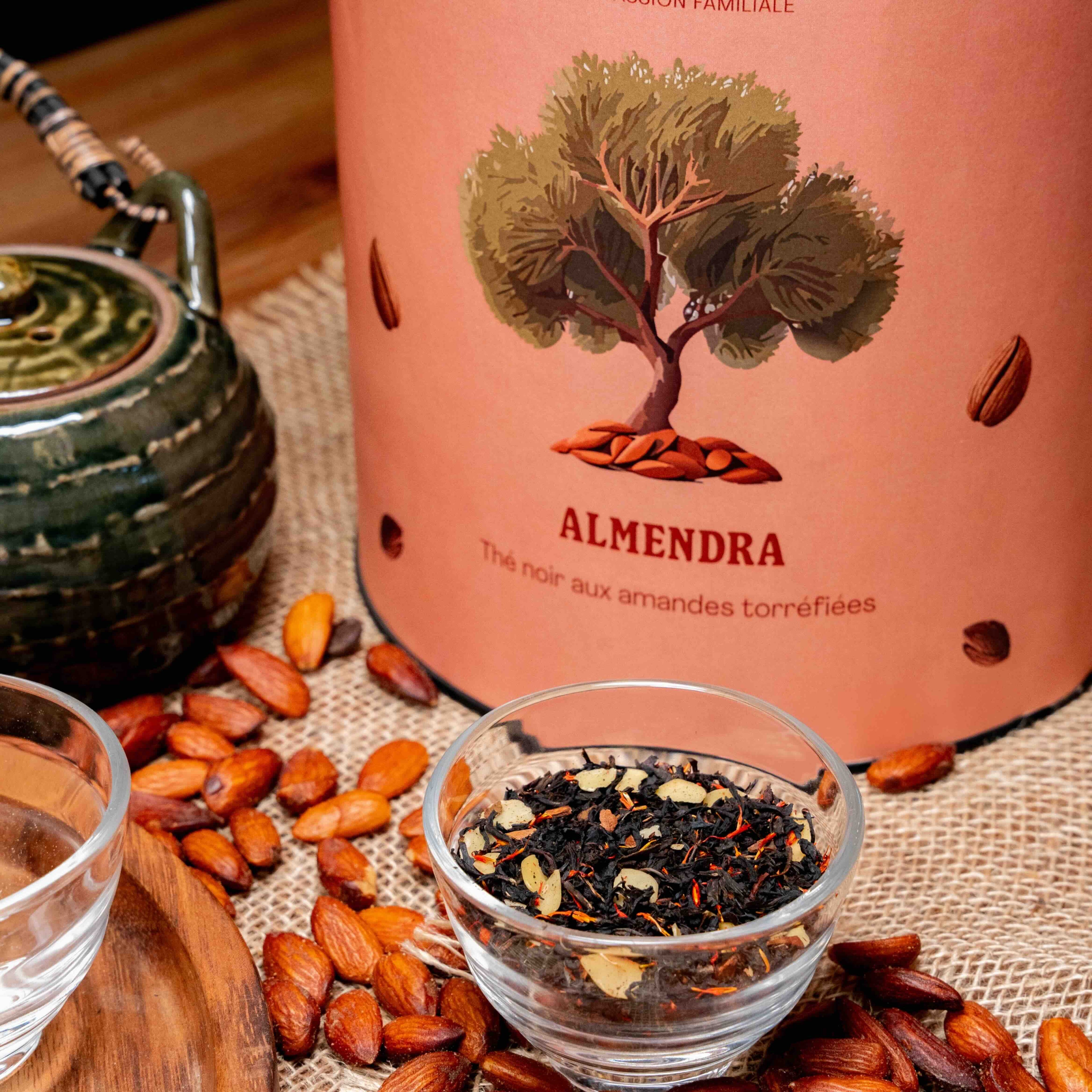 Almendra thé noir aux amandes torréfiées vrac