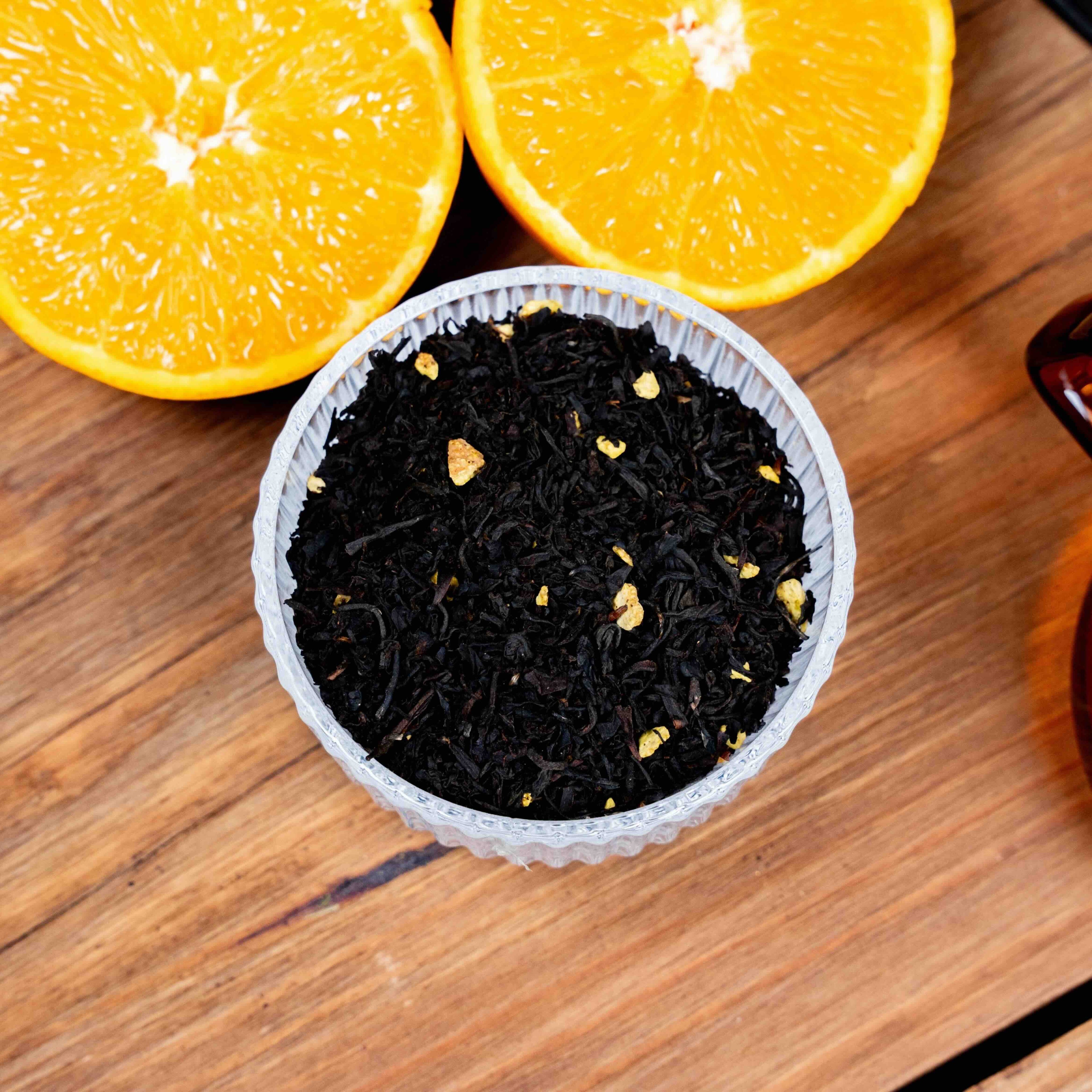 Orange bio thé noir à l'orange vrac