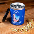 Songe d’une nuit d’été Tisane verveine citronnée et agrumes boîte métal 70g réutilisable double couvercle papier washi