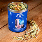 Songe d’une nuit d’été Tisane verveine citronnée et agrumes boîte métal 70g réutilisable double couvercle papier washi