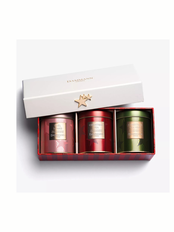 Coffret Parfums de Noël – 3 Boites Noël à Paris, Christmas Tea Vert, Christmas Tea